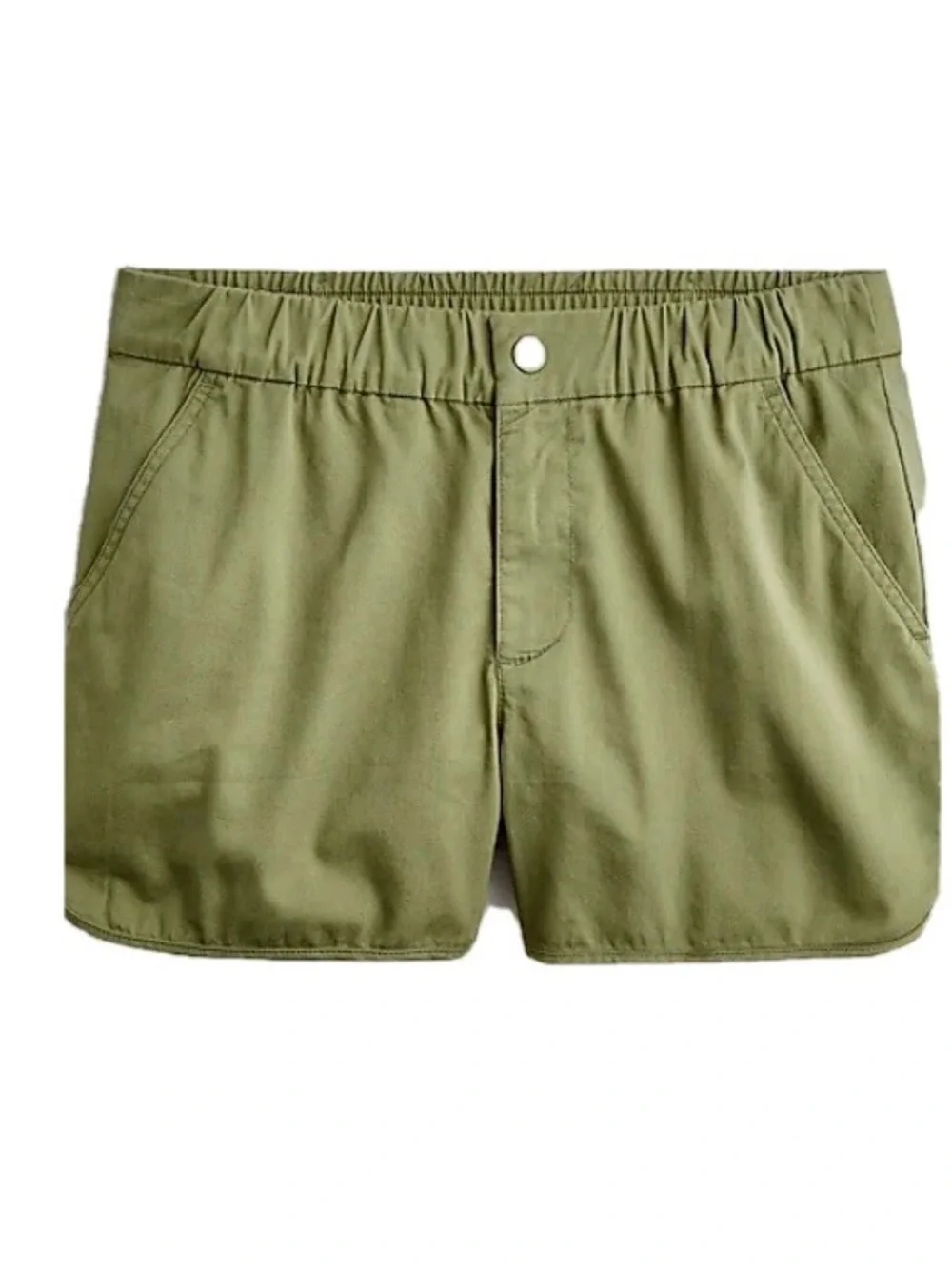 J. Crew Pull On Short in Lightweight Chino in Green Size Small